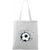 Futbalová lopta v triku - Taška bavlnená - 42 x 38 cm ( Biela ) Futbalová lopta v triku - Taška bavlnená - 42 x 38 cm ( Biela )