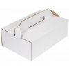 Kartonmax Krabica nosič na zákusky 27x18x9cm biela Kartonmax Krabica nosič na zákusky 27x18x9cm biela