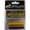 Korum Zarážka Quickstops Brown/Yellow 24ks