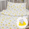 Biante Detské bavlnené posteľné obliečky do postieľky Sandra SA-725 Medvedíky na žlto-sivých mráčikoch na bielom Do postieľky 100x135 a 40x60 cm Biante Detské bavlnené posteľné obliečky do postieľky Sandra SA-725 Medvedíky na žlto-sivých mráčikoch na bielom Do postieľky 100x135 a 40x60 cm