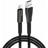 ColorWay – dátový kábel USB na Lightning, Quick Charge 3.0, LED indikácia, nylon, 2,4 A, 480 Mbps, 1 m – čierny ColorWay – dátový kábel USB na Lightning, Quick Charge 3.0, LED indikácia, nylon, 2,4 A, 480 Mbps, 1 m – čierny