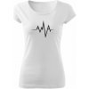 T-ričko Horské vrchy - pulz dámske tričko Farba trička: Biela, Farba potlače: Čierna, Veľkosť: M T-ričko Horské vrchy - pulz dámske tričko Farba trička: Biela, Farba potlače: Čierna, Veľkosť: M