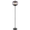 GLOBO 15345S BLACKY stojaca lampa D300mm 1xE27 čierna, dymová GLOBO 15345S BLACKY stojaca lampa D300mm 1xE27 čierna, dymová