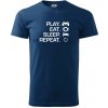 Play Eat Sleep Repeat game - Klasické pánske tričko vyššej gramáže - XS ( Polnočná modrá ) Play Eat Sleep Repeat game - Klasické pánske tričko vyššej gramáže - XS ( Polnočná modrá )