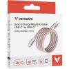 Verbatim 31857 USB USB C samec - USB C samec, 100W, 1.2m, růžový Verbatim 31857 USB USB C samec - USB C samec, 100W, 1.2m, růžový