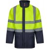 VL JUNO. Dvojfarebná parka 4 v 1 (180 g/m²) z polyesteru (100 %) s PU záterom - Modrá, XL VL JUNO. Dvojfarebná parka 4 v 1 (180 g/m²) z polyesteru (100 %) s PU záterom - Modrá, XL