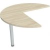 Doplnkový stôl Flex, ľavý, 100,0x75,5x(60x60) cm, agát/kov Doplnkový stôl Flex, ľavý, 100,0x75,5x(60x60) cm, agát/kov