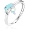 Agato Stříbrný dětský prsten Delfín AGT RD02