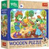 TREFL Dřevěné puzzle Treflíci: Seznamte se s rodinou Treflíků 24 dílků TREFL Dřevěné puzzle Treflíci: Seznamte se s rodinou Treflíků 24 dílků