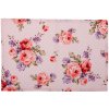 Clayre & Eef 6ks bavlnené ružové prestieranie s ružami Dotty Rose 48x33 cm