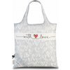 Fabrizio Skladacia dámska taška Punta With love 12 L sivá Fabrizio Skladacia dámska taška Punta With love 12 L sivá