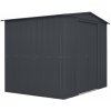 Plechový záhradný domček Globel so strešným oknom, antracit 1.44m 1.71m 1.93m Plechový záhradný domček Globel so strešným oknom, antracit 1.44m 1.71m 1.93m