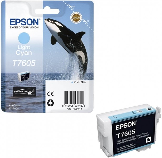 Epson T7605 Light Cyan - originálny