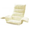 HomeLife Relaxačný podsedák s opierkami 110 x 100 cm krémový HomeLife Relaxačný podsedák s opierkami 110 x 100 cm krémový