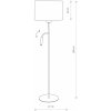 Euluna Stojacia lampa Hotel Plus s lampou na čítanie, biela - 9074 Euluna Stojacia lampa Hotel Plus s lampou na čítanie, biela - 9074