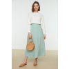 Trendyol Mint Floral Printed Viscose Woven Flare Skirt kaki 36 Trendyol 8683043345271 Trendyol Mint Floral Printed Viscose Woven Flare Skirt kaki 36 Trendyol 8683043345271