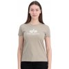 Alpha Industries New Basic T Wmn Vintage Sand dámske tričko hnedá piesková Alpha Industries New Basic T Wmn Vintage Sand dámske tričko hnedá piesková