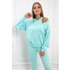 3dílný set mikina + top + legíny mint 3dílný set mikina + top + legíny mint