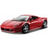Bburago Bburago - RACE+PLAY, Ferrari 458 Italia, červená, 1:24 Bburago Bburago - RACE+PLAY, Ferrari 458 Italia, červená, 1:24