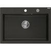 MEXEN MEXEN - Elix granitový drez 1-miska 700 x 500 mm, čierna/zlatá metalik, sifón chróm 6526701005-75 MEXEN MEXEN - Elix granitový drez 1-miska 700 x 500 mm, čierna/zlatá metalik, sifón chróm 6526701005-75