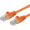 Premiumcord sp6utp010E Patch, UTP RJ45-RJ45 level CAT6, 1m, oranžový