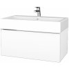 Dreja Kúpeľňová skrinka VARIANTE SZZ 80 pre úmyvadlo Duravit Vero - M01 Biela mat / M01 Biela mat