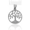 Prívesok strom života biele zlato K401b Prívesok strom života biele zlato K401b