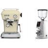 Ascaso Dream ONE, Sweet Cream + Eureka Atom W 65, chrome Ascaso Dream ONE, Sweet Cream + Eureka Atom W 65, chrome
