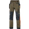 CXS NAOS Pánske montérkové nohavice, khaki-olive, HV oranžové doplnky 1020-100-530 50 CXS NAOS Pánske montérkové nohavice, khaki-olive, HV oranžové doplnky 1020-100-530 50