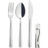 Antikoro príbor 4 ks v striebornej farbe KEMP Orion