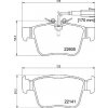 Sada brzdových platničiek kotúčovej brzdy BREMBO P 23 180 Sada brzdových platničiek kotúčovej brzdy BREMBO P 23 180