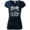 Indian Motorycle Club Pure dámske tričko Tmavomodrá veľmi tmavá skoro čierna
