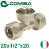 COMISA PEX šróbovací T-kus na závit 20x1/2 COMISA PEX šróbovací T-kus na závit 20x1/2
