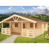 BPP Víkendová drevená chatka Brusel 595x725 cm, 40 mm BPP Víkendová drevená chatka Brusel 595x725 cm, 40 mm