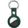 Kožený obal, prívesok na kľúče pre Apple AirTag - Zelený Kožený obal, prívesok na kľúče pre Apple AirTag - Zelený