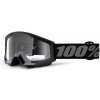 Detské motokorosové okuliare 100% Strata Mini Gron čierna, číre plexi Detské motokorosové okuliare 100% Strata Mini Gron čierna, číre plexi