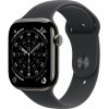 Apple Watch Series 11 Cellular 46 mm Bridlicový sivý titán s čiernym športovým remienkom S/M MFD14WF/A Apple Watch Series 11 Cellular 46 mm Bridlicový sivý titán s čiernym športovým remienkom S/M MFD14WF/A