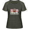 MyMate Predĺžené Tričko MY120 - Nápis Dog Mama - Olive / Heather Olive - XXL - Dámske MyMate Predĺžené Tričko MY120 - Nápis Dog Mama - Olive / Heather Olive - XXL - Dámske