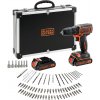 Black+Decker BDCDC18BAFC - AKU vŕtačka, 18V, 1,5Ah, 2×AKU, s príslušenstvom Black+Decker BDCDC18BAFC - AKU vŕtačka, 18V, 1,5Ah, 2×AKU, s príslušenstvom
