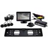 AMiO Asistenty parkovania TFT01 4,3” s kamerou CAM-402 LED v podložke pod ŠPZ, 4-senzorové AMiO Asistenty parkovania TFT01 4,3” s kamerou CAM-402 LED v podložke pod ŠPZ, 4-senzorové