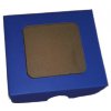 Krabica s okienkom 9x9x2,5cm FAREBNÁ pár Modrá Krabica s okienkom 9x9x2,5cm FAREBNÁ pár Modrá