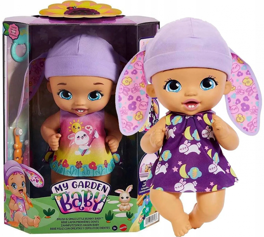 Mattel My Garden Baby Bábätko levanduľový zajačik