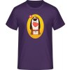 E190 Tričko - I love - psia ilustrácia - Urban purpurová - XXL - Pánske E190 Tričko - I love - psia ilustrácia - Urban purpurová - XXL - Pánske