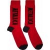 Metallica Ponožky Stressed Logo Red 39-45 Metallica Ponožky Stressed Logo Red 39-45