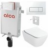 Sada Alcadrain pre montáž na stenu, toaleta Smyle Sq., sedadlo s tlačidlom, chrómová povrchová úprava M571 KAE165 1 set Sada Alcadrain pre montáž na stenu, toaleta Smyle Sq., sedadlo s tlačidlom, chrómová povrchová úprava M571 KAE165 1 set
