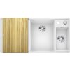 Blanco Axia III 6 - Silgranitový drez, 990x500 mm, s ovládaním odtoku a príslušenstvom, InFino, biela 523492 Blanco Axia III 6 - Silgranitový drez, 990x500 mm, s ovládaním odtoku a príslušenstvom, InFino, biela 523492