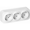 Trojzásuvka ToDo 3x2P+E Schuko, 16A/230VAC, IP20, biela, 10 ks Trojzásuvka ToDo 3x2P+E Schuko, 16A/230VAC, IP20, biela, 10 ks