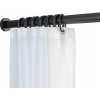 Čierna teleskopická tyč do kúpeľne Wenko Luz, dĺžka 110-185 cm Čierna teleskopická tyč do kúpeľne Wenko Luz, dĺžka 110-185 cm