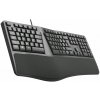 Klávesnice C-TECH KB-113E USB, ERGO, černá, CZ/SK KB-113E Klávesnice C-TECH KB-113E USB, ERGO, černá, CZ/SK KB-113E