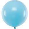 PartyDeco Guľatý latexový balón - svetlomodrý 60 cm PartyDeco Guľatý latexový balón - svetlomodrý 60 cm